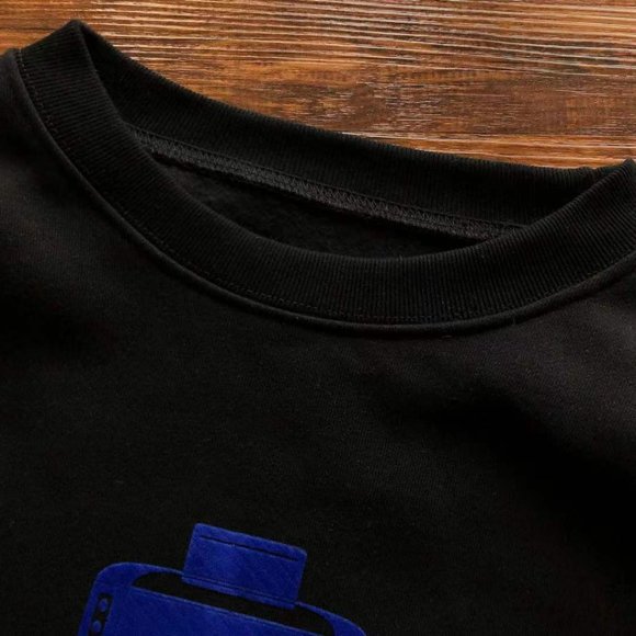 Cavermpt Black Long Sleeve Hoodie Hoodie Car Model Print - Picture 10 of 16